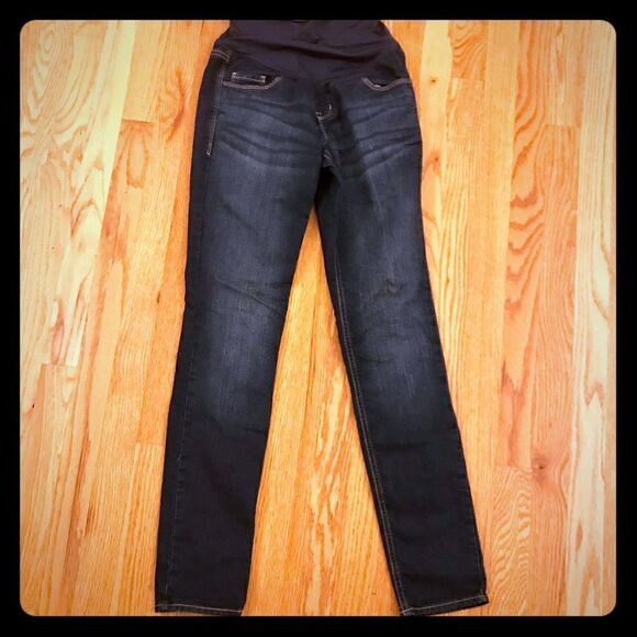 Old Navy skinny fit maternity blue jeans size 1 - Picture 1 of 6